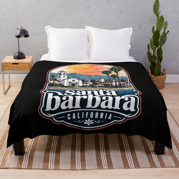 Item preview, Santa Barbara California Coast Watercolor Travel designed and sold by TomFrontierArt.