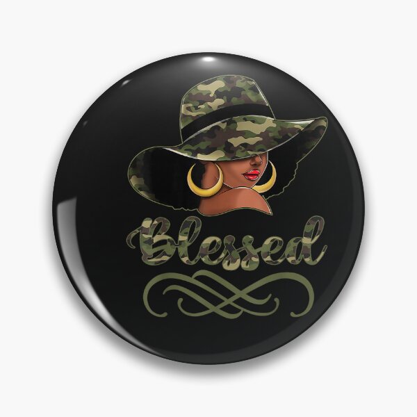 Item preview, Blessed African American Black Woman Camo Hat Christian designed and sold by FrankIsabel.