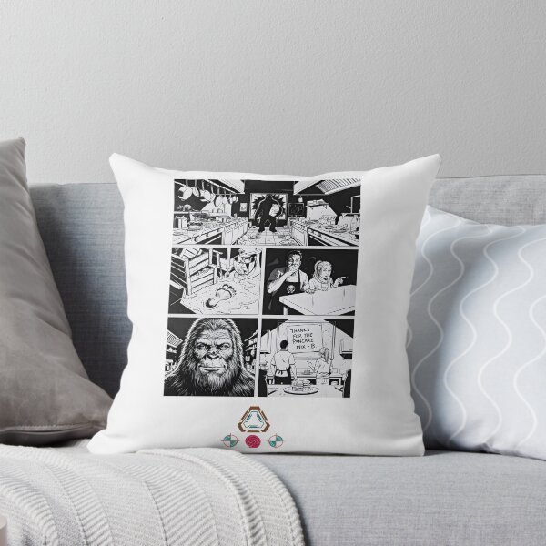Item preview, The Legend of Bigfoot's Late-Night Pancake Raid (Comic Page) designed and sold by Whimsy Trail Co.
