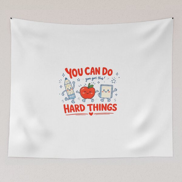 Item preview, You Can Do Hard Things Back to School Student Motivation Design designed and sold by favoprintaart.