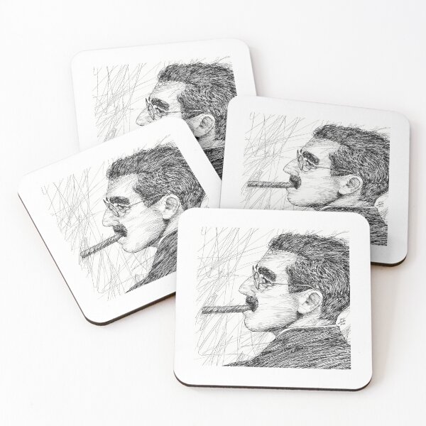 Item preview, Groucho Marx Ink Portrait .1 designed and sold by RazaLondonn.