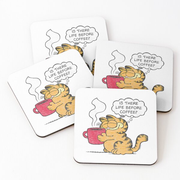 Item preview, Garfield Is There Life Before Coffee Funny Quote designed and sold by christineirist.