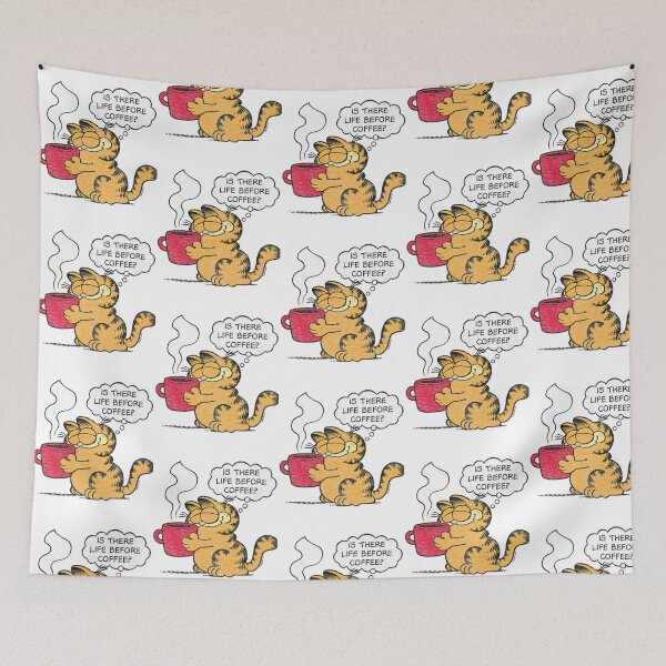 Item preview, Garfield Is There Life Before Coffee Funny Quote designed and sold by christineirist.