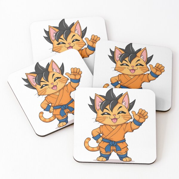 Item preview, Anime Martial Arts Cat - Waving Saiyan Kitty designed and sold by tomsze12.