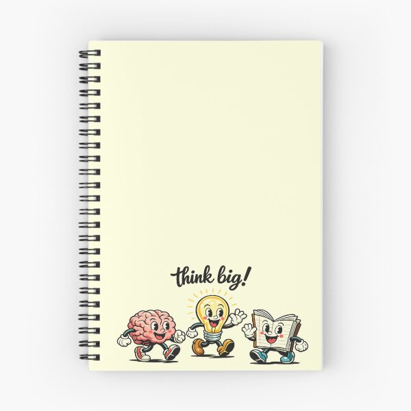 Item preview, Think Big - Brain, Lightbulb, Book Mascots  designed and sold by SON SON.