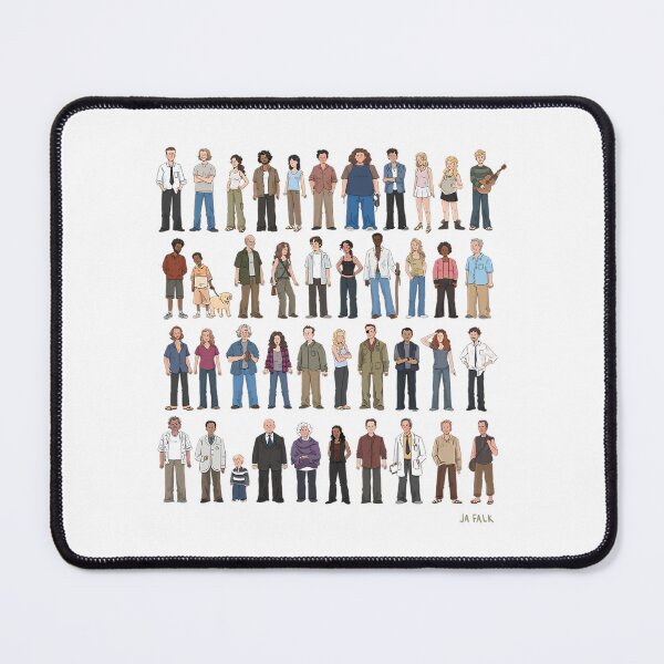 Item preview, Lost Character Lineup designed and sold by OhShirtTees.