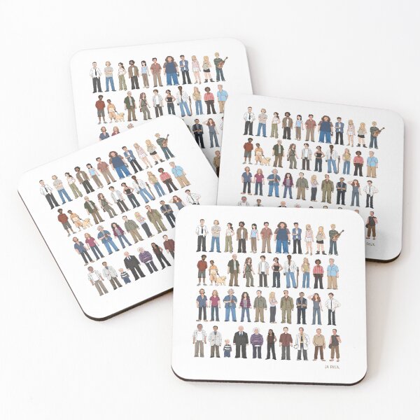 Item preview, Lost Character Lineup designed and sold by OhShirtTees.
