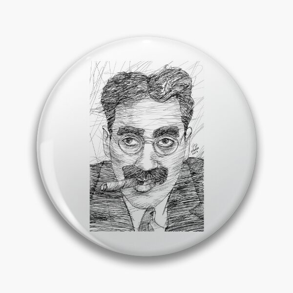 Item preview, Groucho Marx Ink Portrait .2 designed and sold by RazaLondonn.