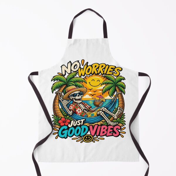 Item preview, Tropical Skeleton No Worries Just Good Vibes Beach Vacation designed and sold by FABIOLA1970.