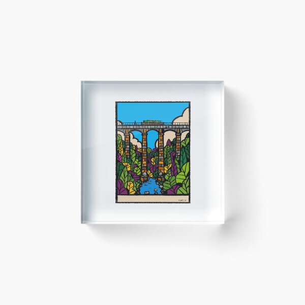 Item preview, Pontcysyllte Aqueduct North Wales,  Original British Landmark Art | GWART designed and sold by GWARTGB.