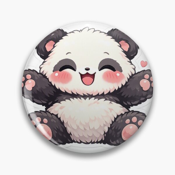 Item preview, Hugging Panda Sticker Kawaii Cute Animal for Friends, Couples & Panda Lovers designed and sold by CutePrintCorner.