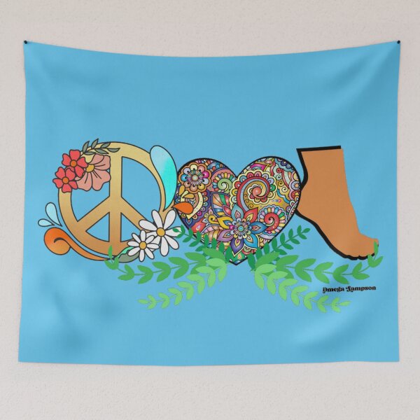 Item preview, Peace Love and Feet  designed and sold by FetUphoria.