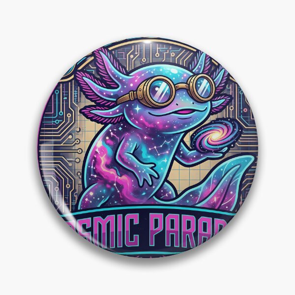 Item preview, Cosmic Axolotl Paradox Stardust Space Salamander Vaporwave Tee designed and sold by SivaStudios.