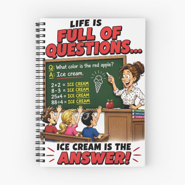 Item preview, Ice Cream Is the Answer designed and sold by Mad Axle Studios.
