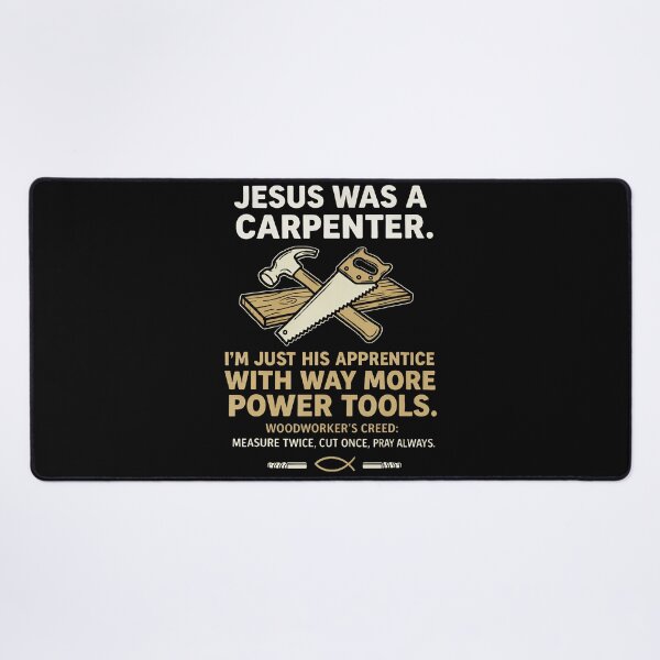Item preview, Jesus Was a Carpenter Way More Power Tools designed and sold by RutheCraford.