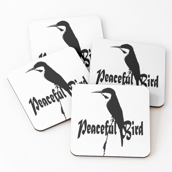 Item preview, High Contrast Kingfisher Silhouette Peaceful Bird Wildlife Graphic Art designed and sold by artistomake.