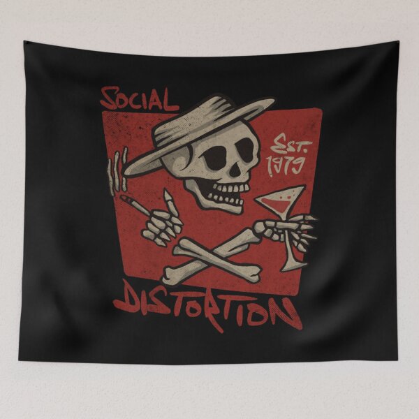 Item preview, Social distortion retro T-Shirt designed and sold by FloraGoods.
