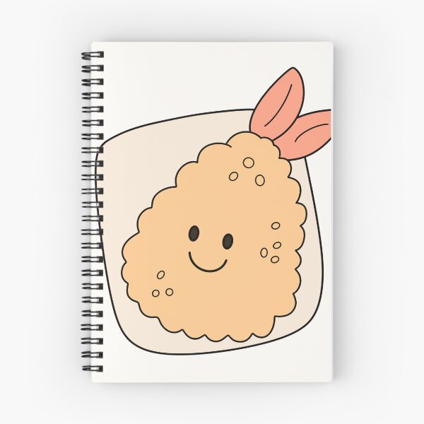 Item preview, Cute Hand Drawn Fried Shrimp Kawaii Food Cartoon designed and sold by Porpor Artwork.
