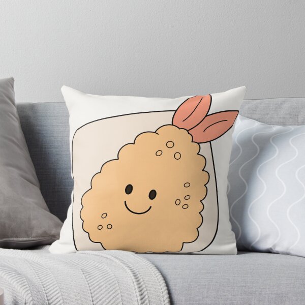 Item preview, Cute Hand Drawn Fried Shrimp Kawaii Food Cartoon designed and sold by Porpor Artwork.