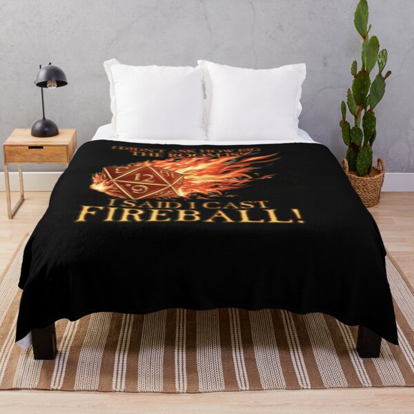 Item preview, D20 I Didn't Ask I Cast FIREBALL! designed and sold by GeorgeZiemans.