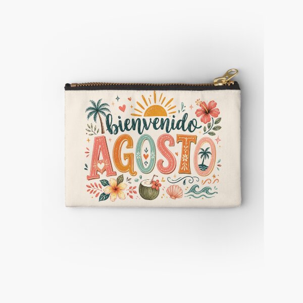 Item preview, Bienvenido Agosto Tropical Summer Welcome August Spanish Floral designed and sold by Yellowriversss.