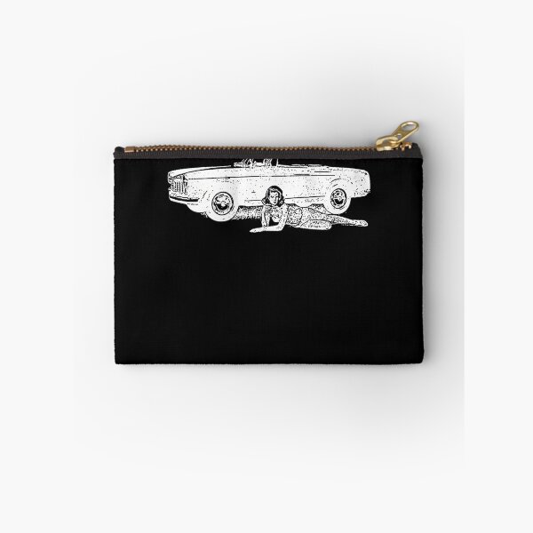 Item preview, White Silhouette Car With Yellow Typography designed and sold by dashiellstorm.