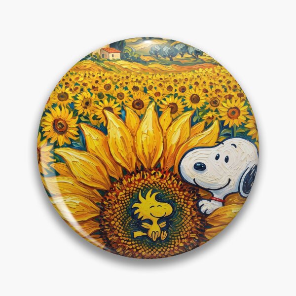 Item preview, Snoopy Woodstock Sunflower Whimsical Starry Night designed and sold by N0WUC1.