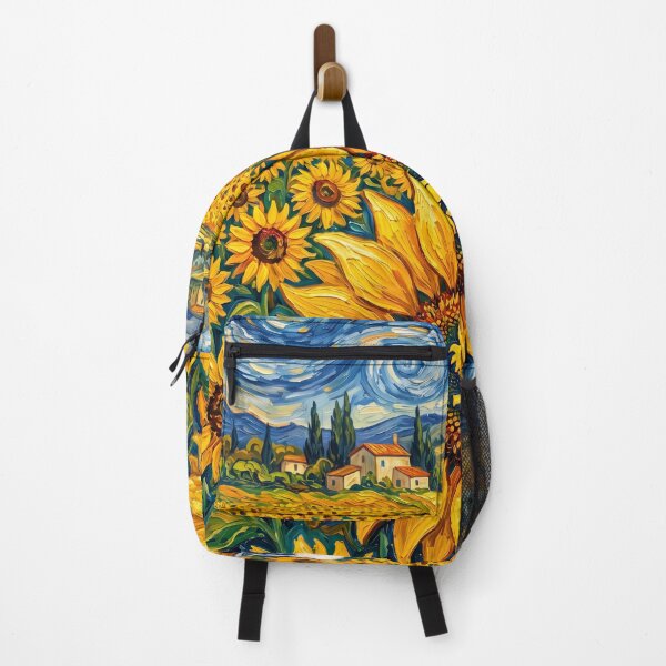 Item preview, Snoopy Woodstock Sunflower Whimsical Starry Night designed and sold by N0WUC1.