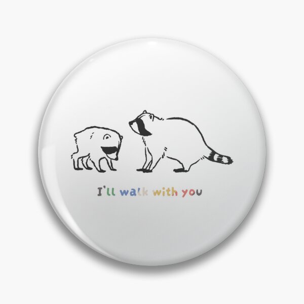 Item preview, i'll walk with you jimothy the raccoon disability pride art designed and sold by LauraHancock0.