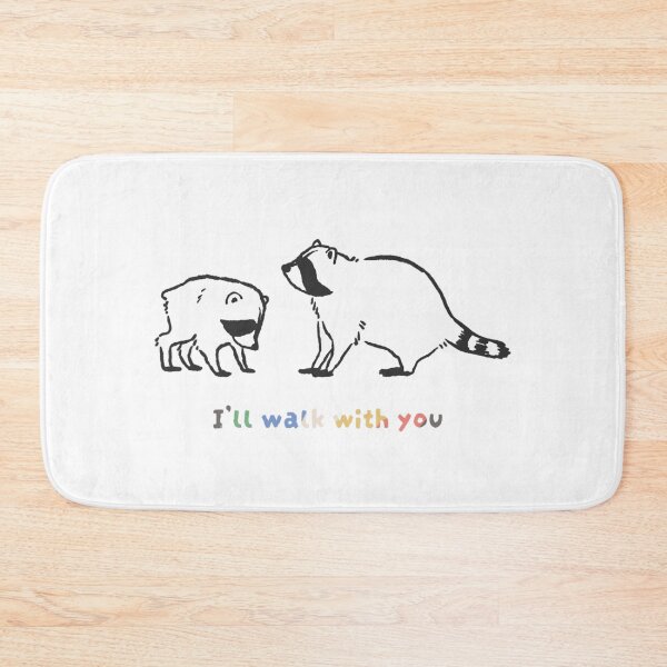 Item preview, i'll walk with you jimothy the raccoon disability pride art designed and sold by LauraHancock0.