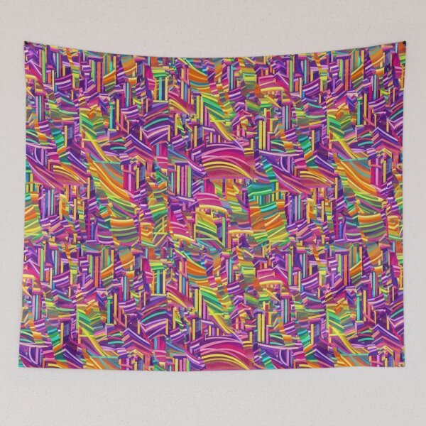 Item preview, A network of intensely colored lines designed and sold by Sigtrix.