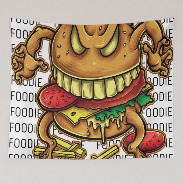 Item preview, The Curse of the Burger / Foodietoon designed and sold by ProjectX23.