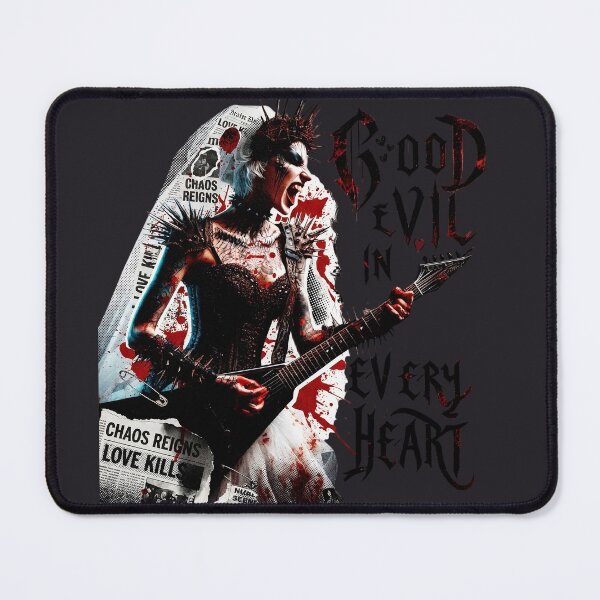 Item preview, Good Evil Heart Rocker Chaos designed and sold by Voodoo Store Paranormal Collections.