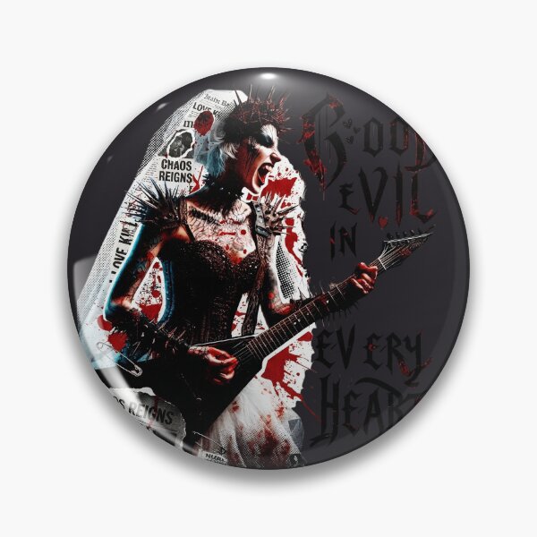 Item preview, Good Evil Heart Rocker Chaos designed and sold by Voodoo Store Paranormal Collections.
