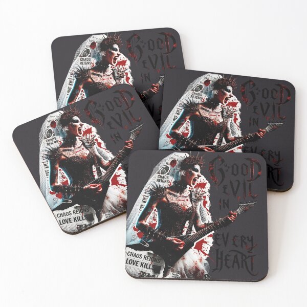 Item preview, Good Evil Heart Rocker Chaos designed and sold by Voodoo Store Paranormal Collections.