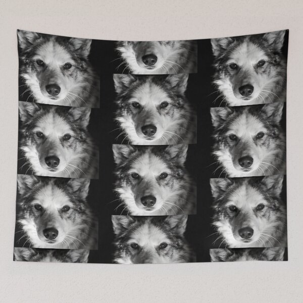 Item preview, Black and White Dog Portrait designed and sold by KiraChie.
