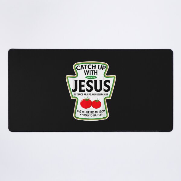 Item preview, Catch Up with Jesus Funny Christian Ketchup Pun Food designed and sold by FrankIsabel.