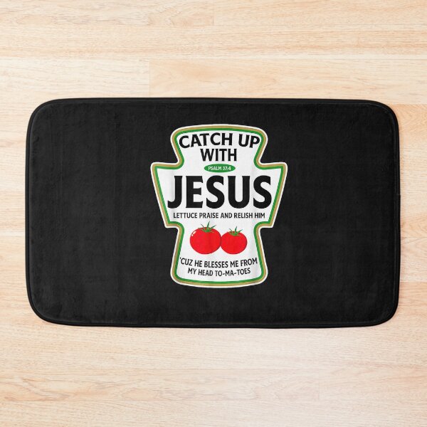 Item preview, Catch Up with Jesus Funny Christian Ketchup Pun Food designed and sold by FrankIsabel.