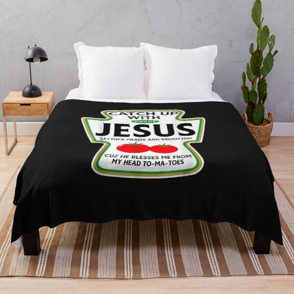 Item preview, Catch Up with Jesus Funny Christian Ketchup Pun Food designed and sold by FrankIsabel.