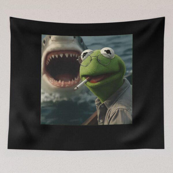 Item preview, Kermit The Frog Smoking Meme designed and sold by JasonCorvar.