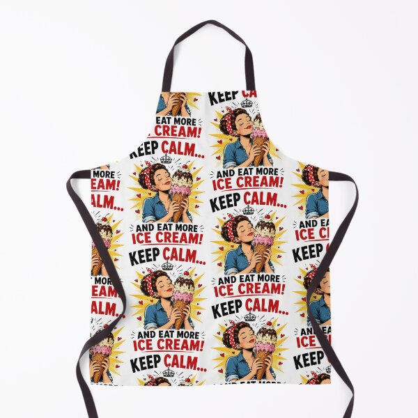 Item preview, Keep Calm and Eat More Ice Cream designed and sold by Mad Axle Studios.
