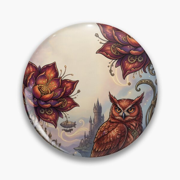 Item preview, Crimson Blossoms & Mystical Owl. designed and sold by nicky2342.