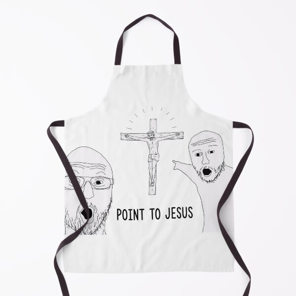 Item preview, Pointing to Jesus - Wojak meme designed and sold by Jack_Hammer.