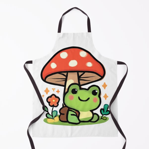Item preview, Cute Kawaii Frog Mushroom Explorer – Whimsical Woodland Adventure designed and sold by FreshSticker co..