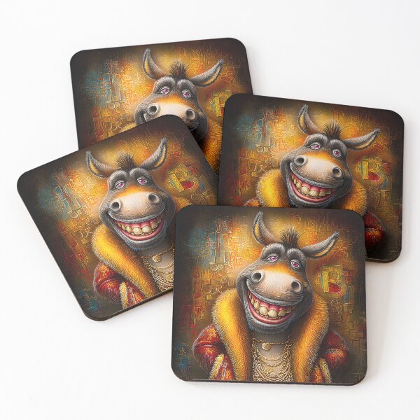 Item preview, Stylized Donkey Character with Stylish Flair designed and sold by Artessie.
