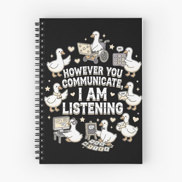 Item preview, However You Communication I'm Listening AAC SLP Silly Goose designed and sold by CF_VintageDesign.