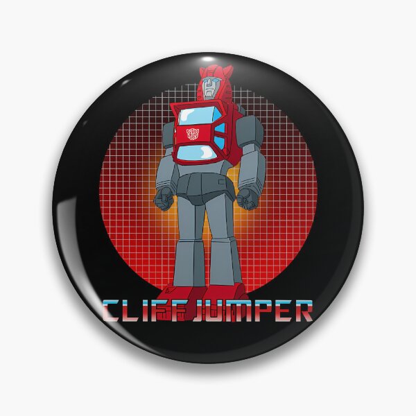 Item preview, Red Robot Warrior Standing Against Circular Grid Backdrop designed and sold by khampol.