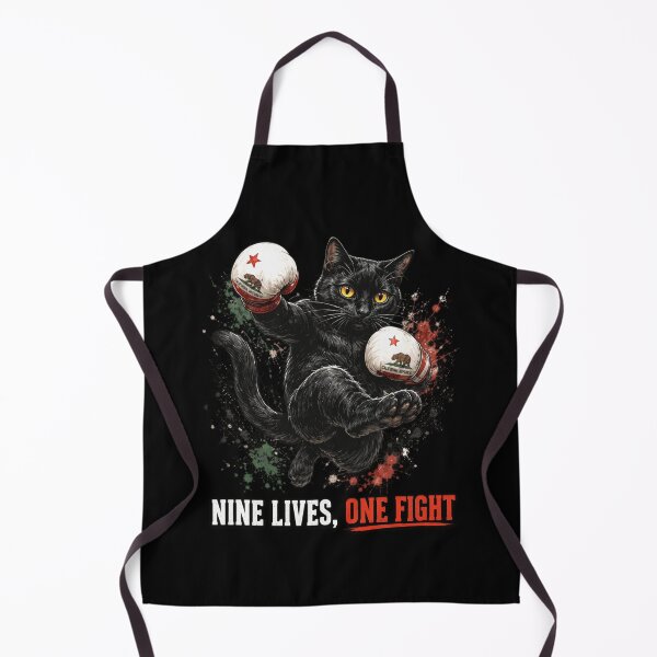 Item preview, Onyx Cat Boxer California Republic Flag Fight designed and sold by markymaarty.