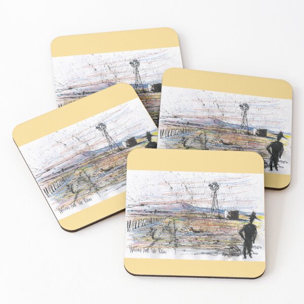 Item preview, Lonely windmill in Aussie outback painting   designed and sold by Al Benge - NZ & Australian Art.