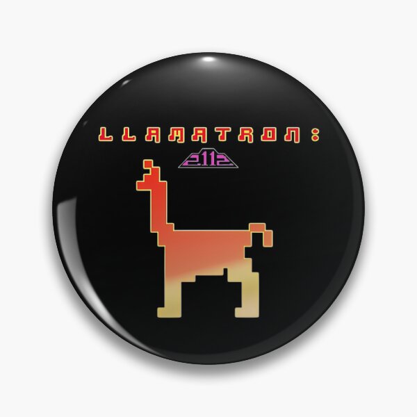 Item preview, Pixelated Orange Llama Silhouette Facing Left designed and sold by khampol.